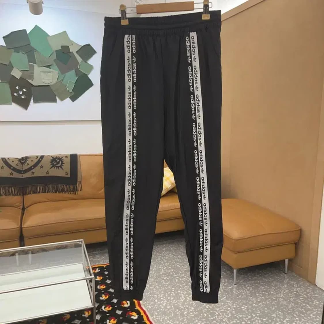 아디다스 프론트 테이프 라인 트랙 조거 팬츠 XS C06910 상품이미지3