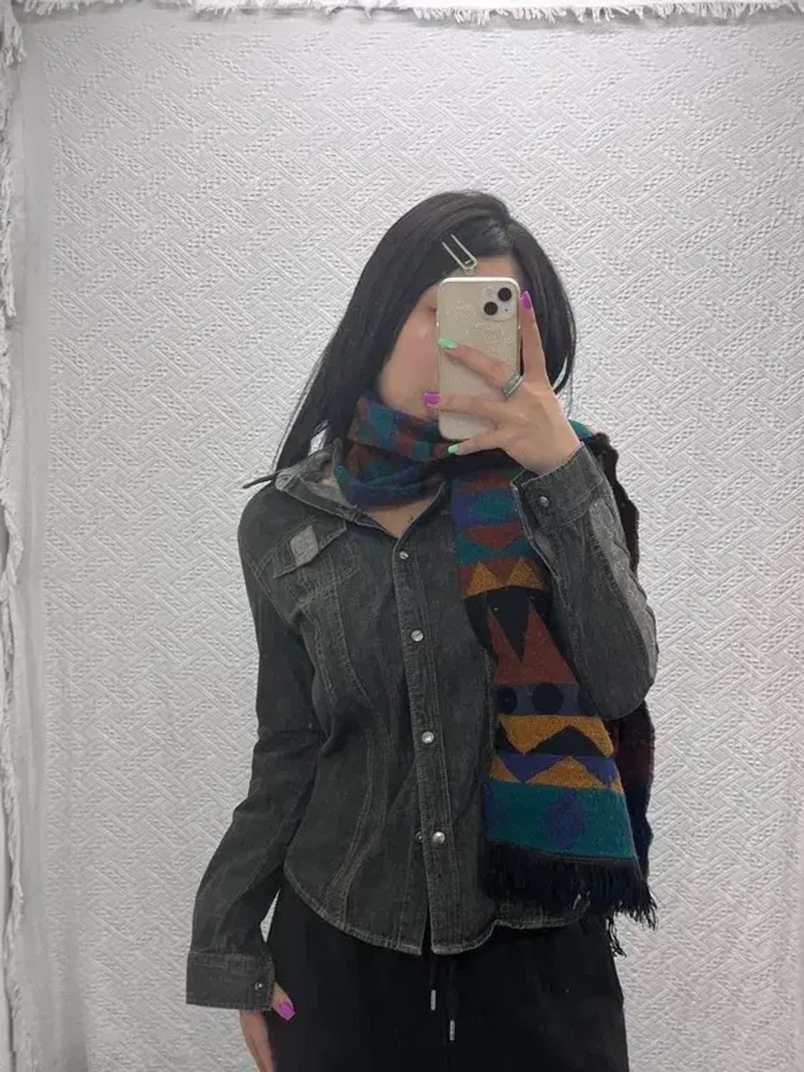 빈티지 보헤미안 인디언 패턴 목도리 머플러 C06914 상품이미지2