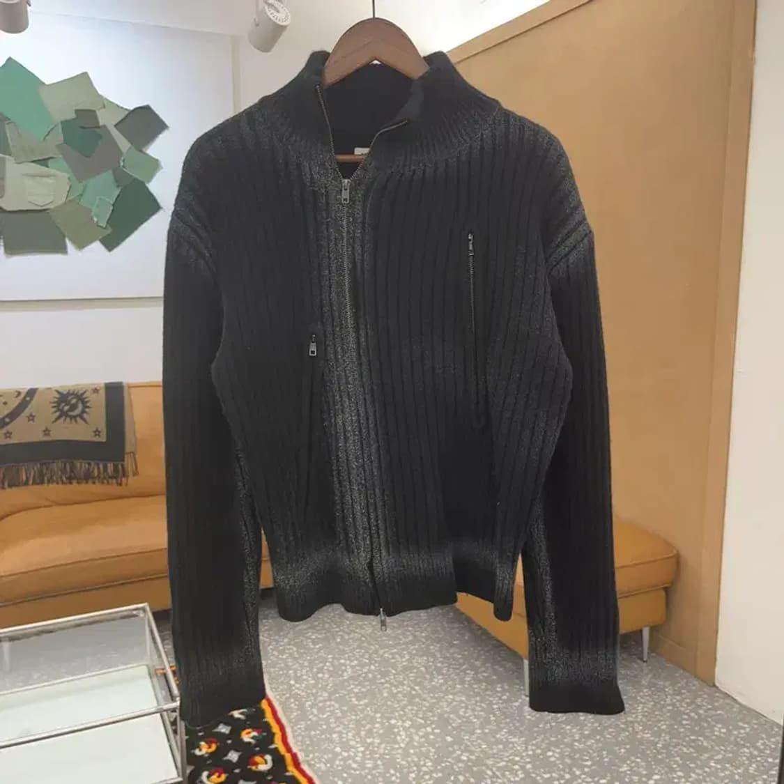 노쿨러스 그런지 빈티지 스프레이 집업 가디건 1 C06879 상품이미지3