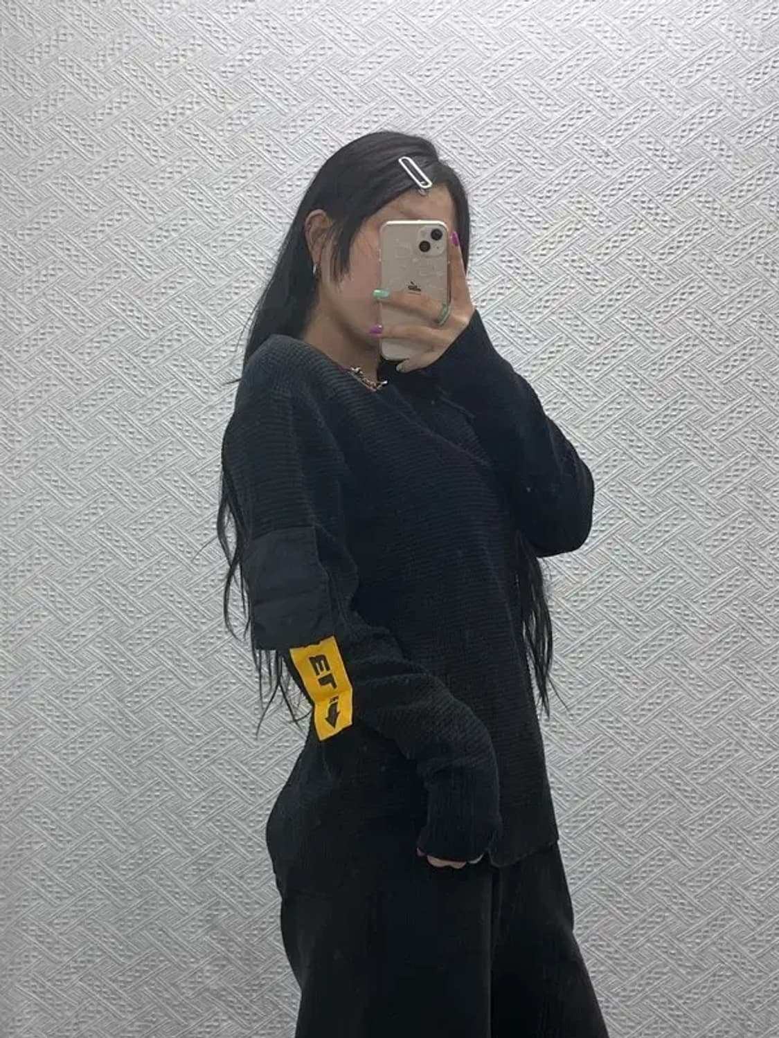 디젤 스트릿 힙합 포켓 스트랩 와플 니트 95 C06893 상품이미지1