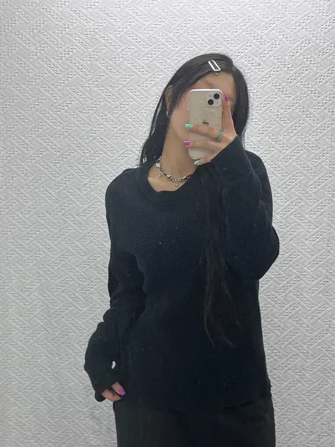 디젤 스트릿 힙합 포켓 스트랩 와플 니트 95 C06893 상품이미지2