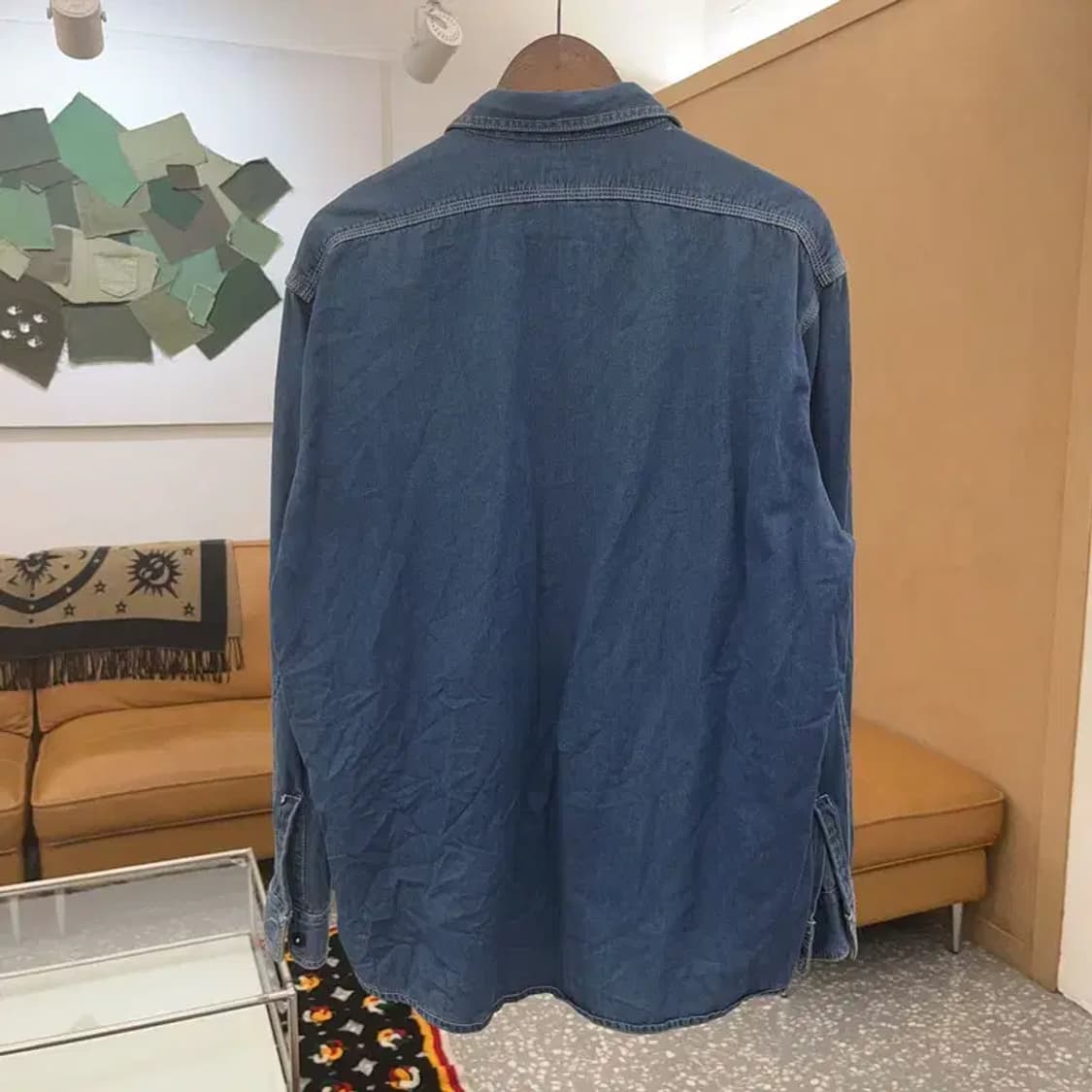 디젤 90s 올드스쿨 빈티지 트러커 데님 셔츠 M C06892 상품이미지4