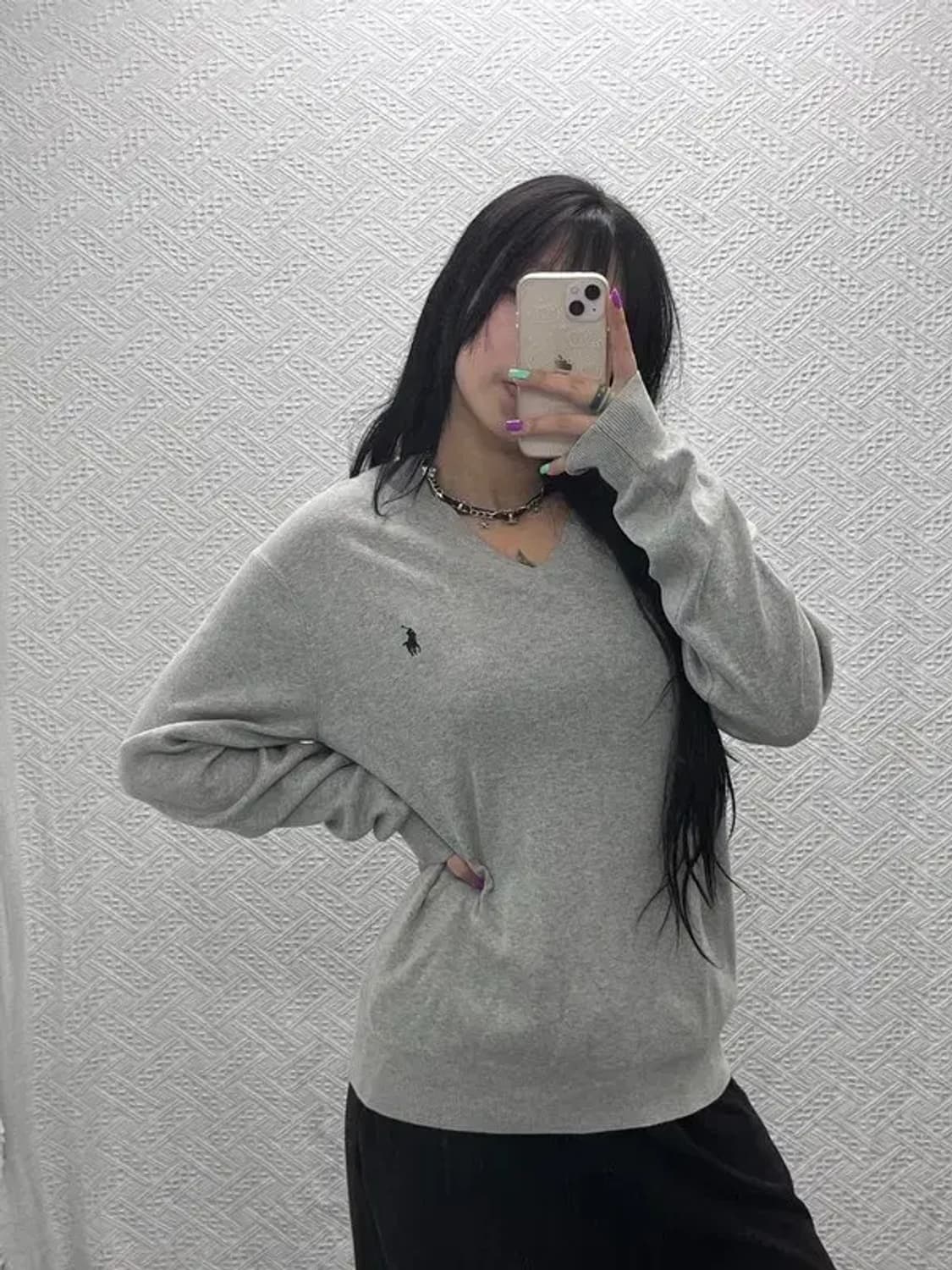 폴로 랄프로렌 피마 코튼 여리핏 니트 M C06903 상품이미지1