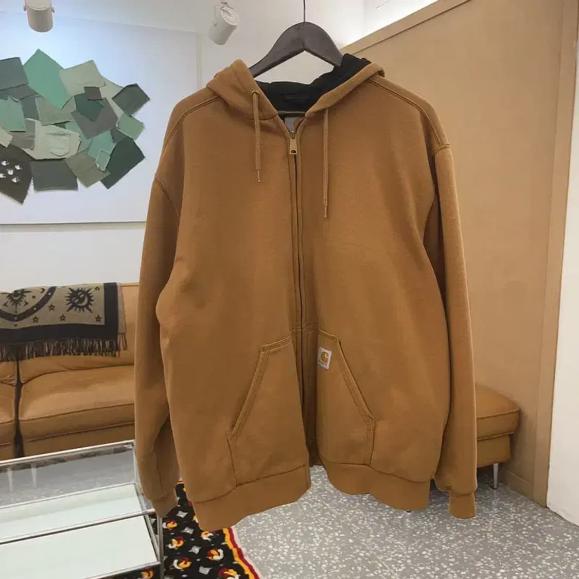 칼하트 써멀 빈티지 오버핏 후드집업 L C06883 상품이미지3