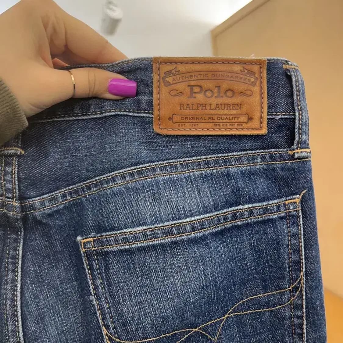 폴로 랄프로렌 유니크 커스텀 페인팅 데님 팬츠 28인치 C06908 상품이미지5