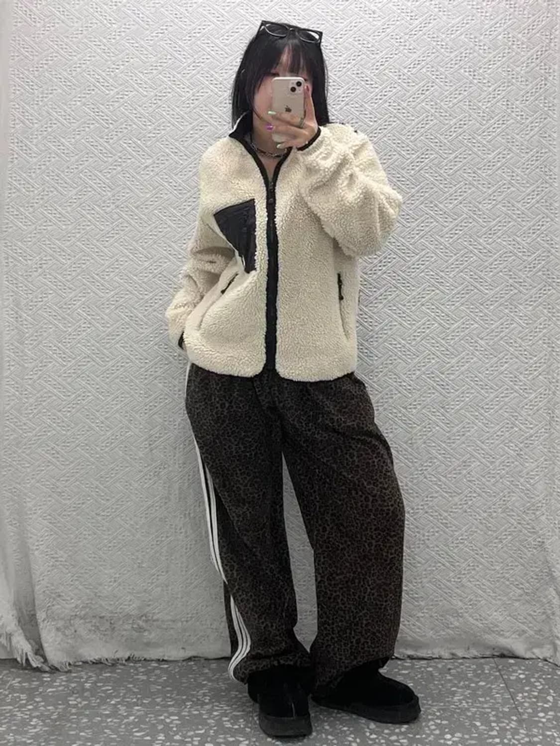 스투시 비너스 자카드 쉐르파 플리스 자켓 M C06921 상품이미지2