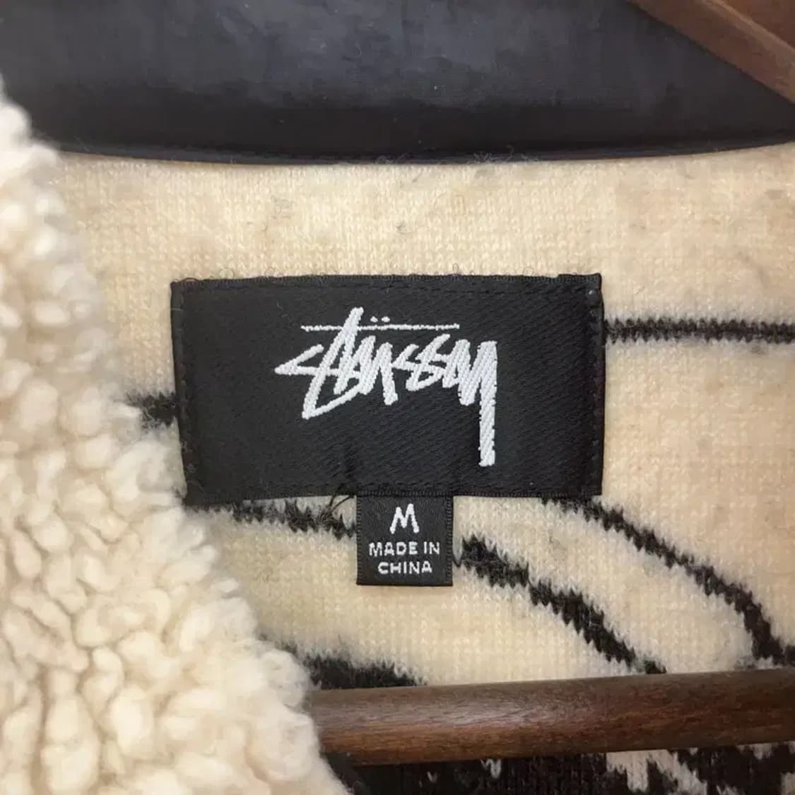 스투시 비너스 자카드 쉐르파 플리스 자켓 M C06921 상품이미지5