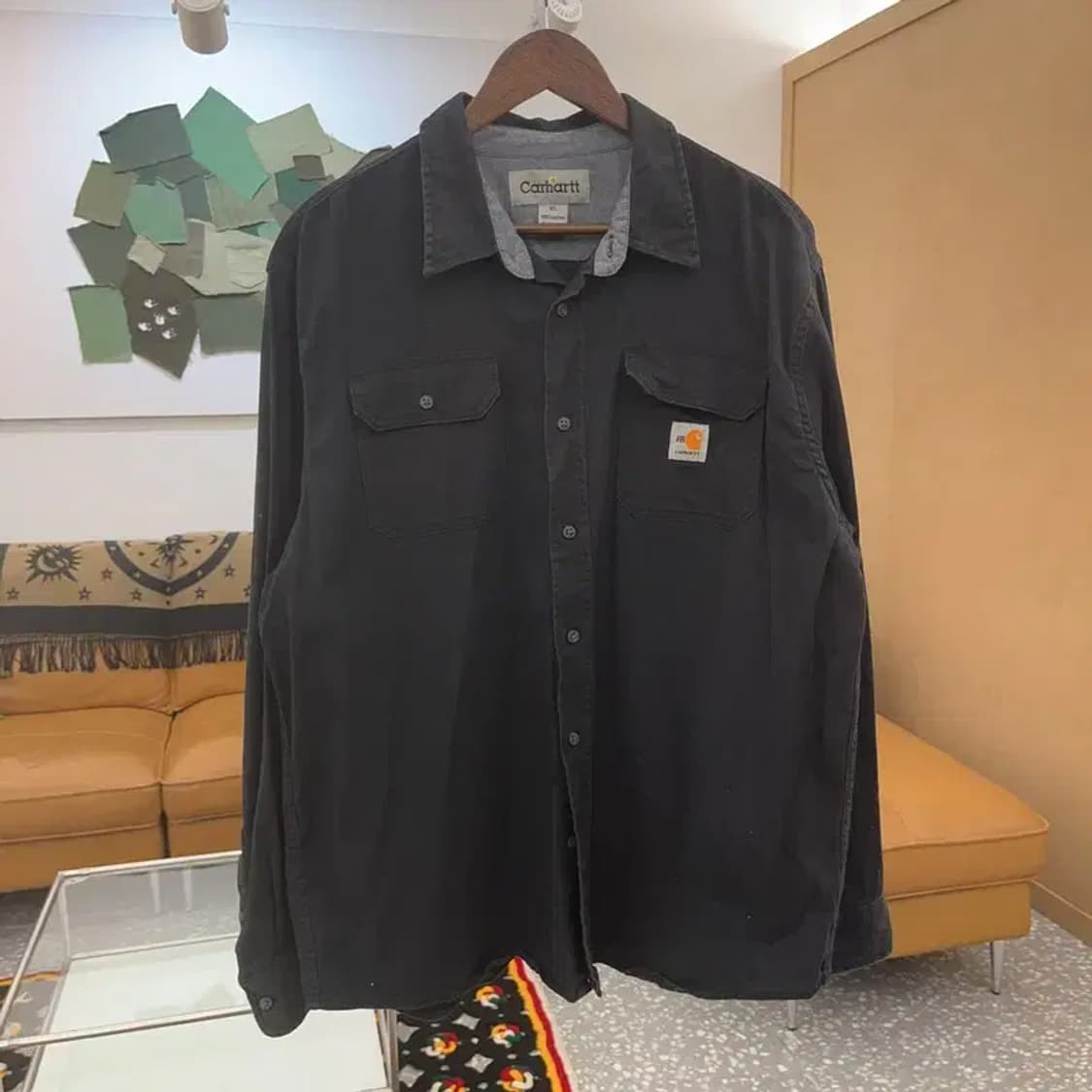 칼하트 베이직 멀티포켓 오버핏 워크 셔츠 XL C06930 상품이미지3