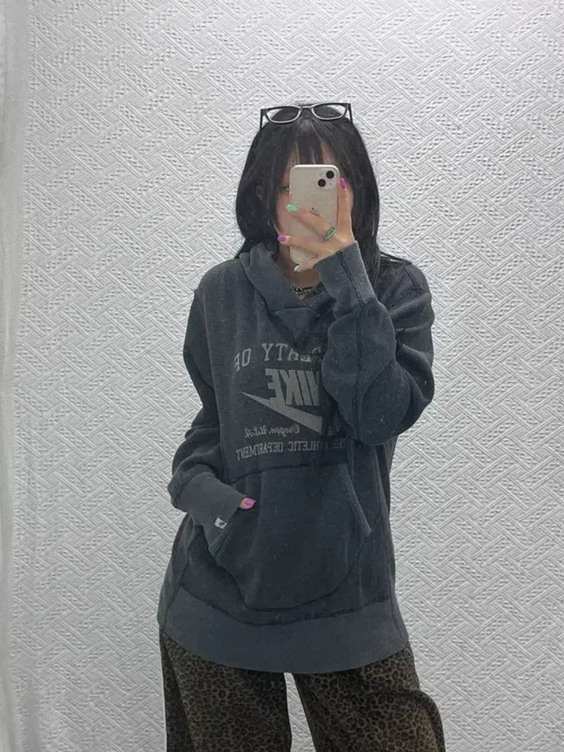 나이키 올드스쿨 빈티지 와플 후드티 L C06942 상품이미지2