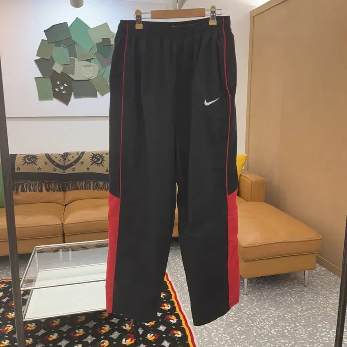 나이키 90's 올드스쿨 배색 사이드라인 밴딩 트랙팬츠 XL C06951 상품이미지3