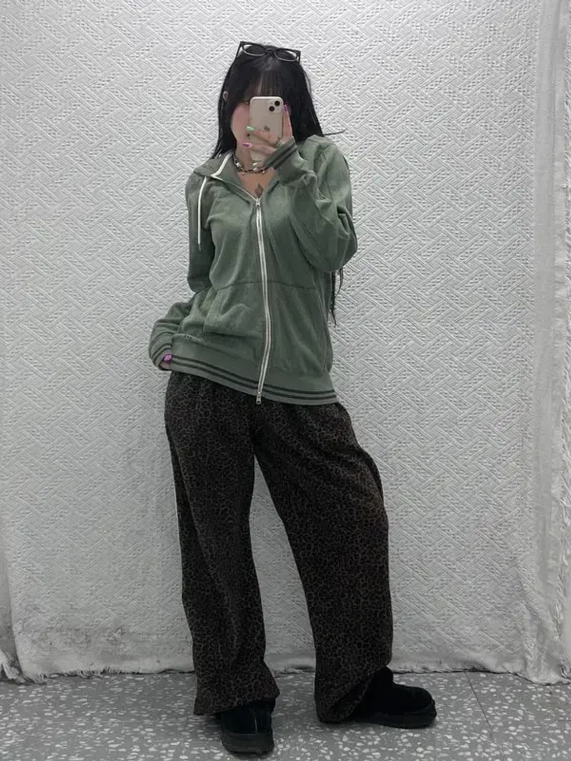 아베크롬비 올리브 말차 여리 후드 집업 L C06931 상품이미지2