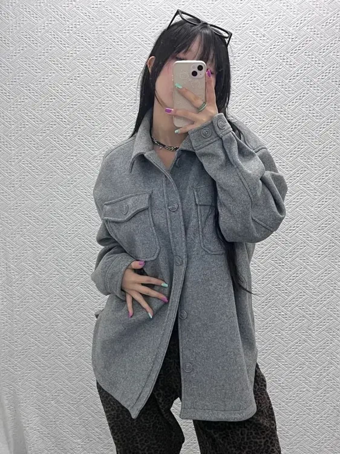 자라 베이직 트러커 모직 셔츠 자켓 XL C06922 상품이미지1