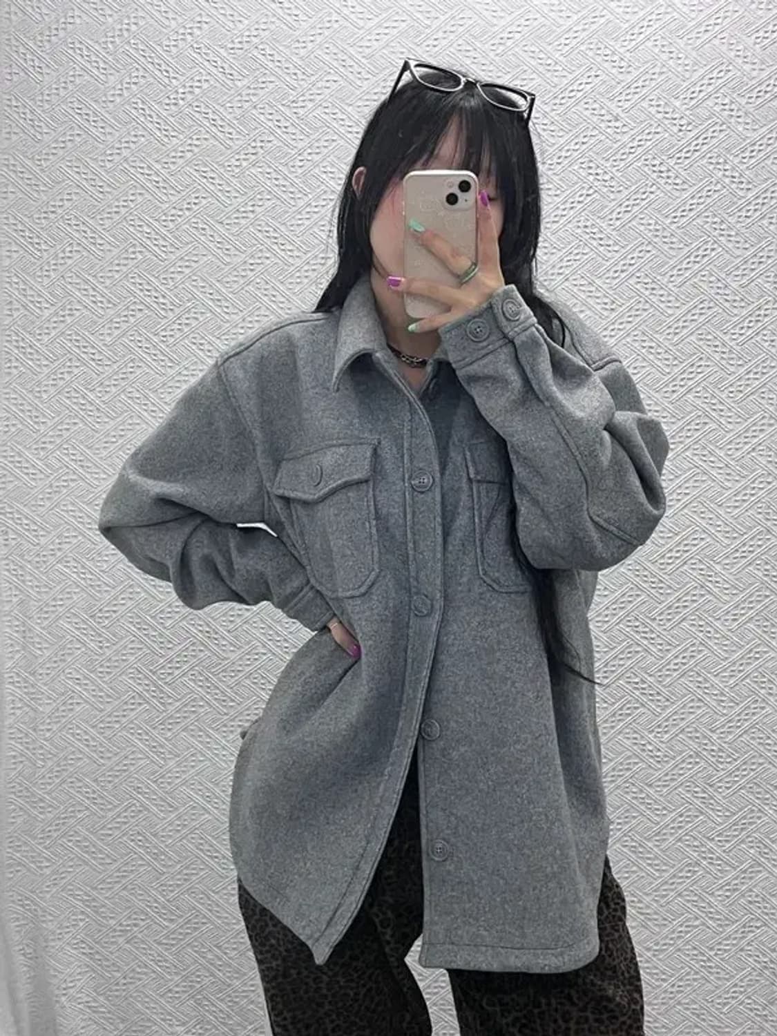 자라 베이직 트러커 모직 셔츠 자켓 XL C06922 상품이미지2