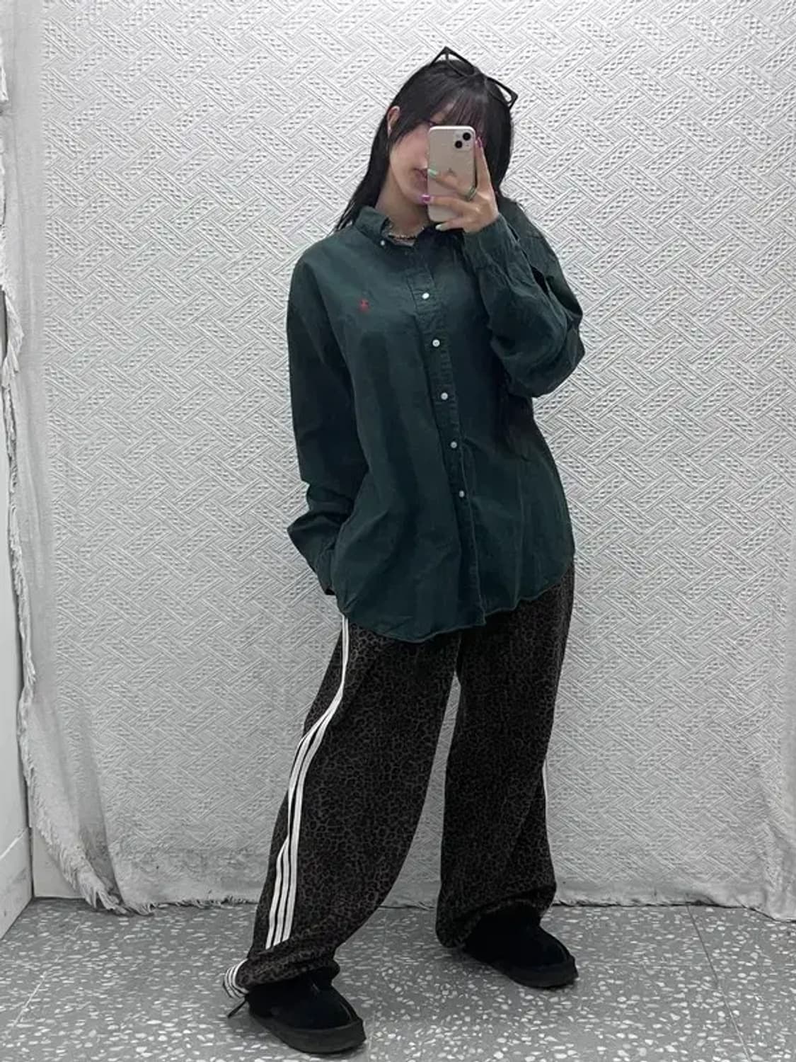 폴로 랄프로렌 딥그린 홀리데이 셔츠 XL C06941 상품이미지2