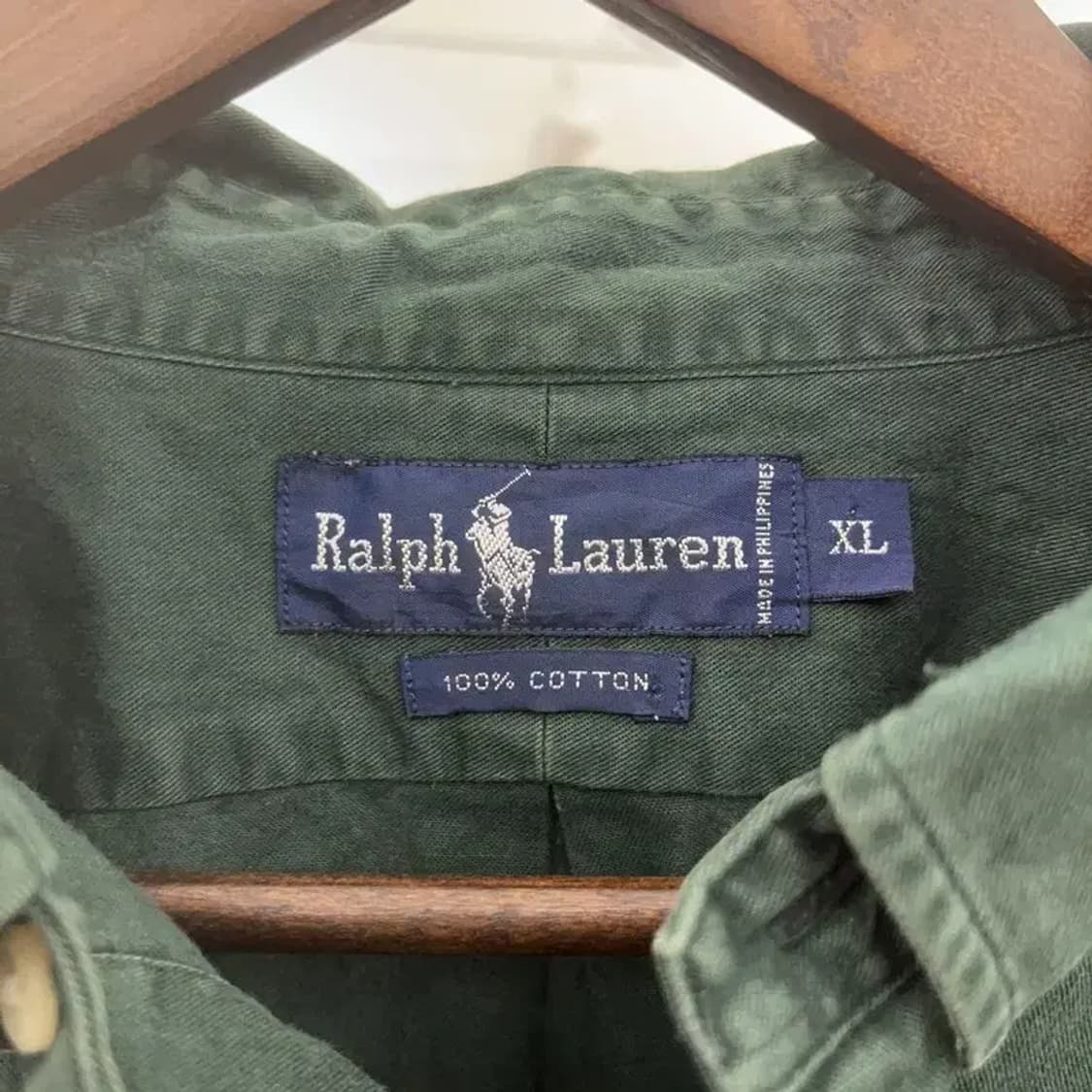 폴로 랄프로렌 딥그린 홀리데이 셔츠 XL C06941 상품이미지5