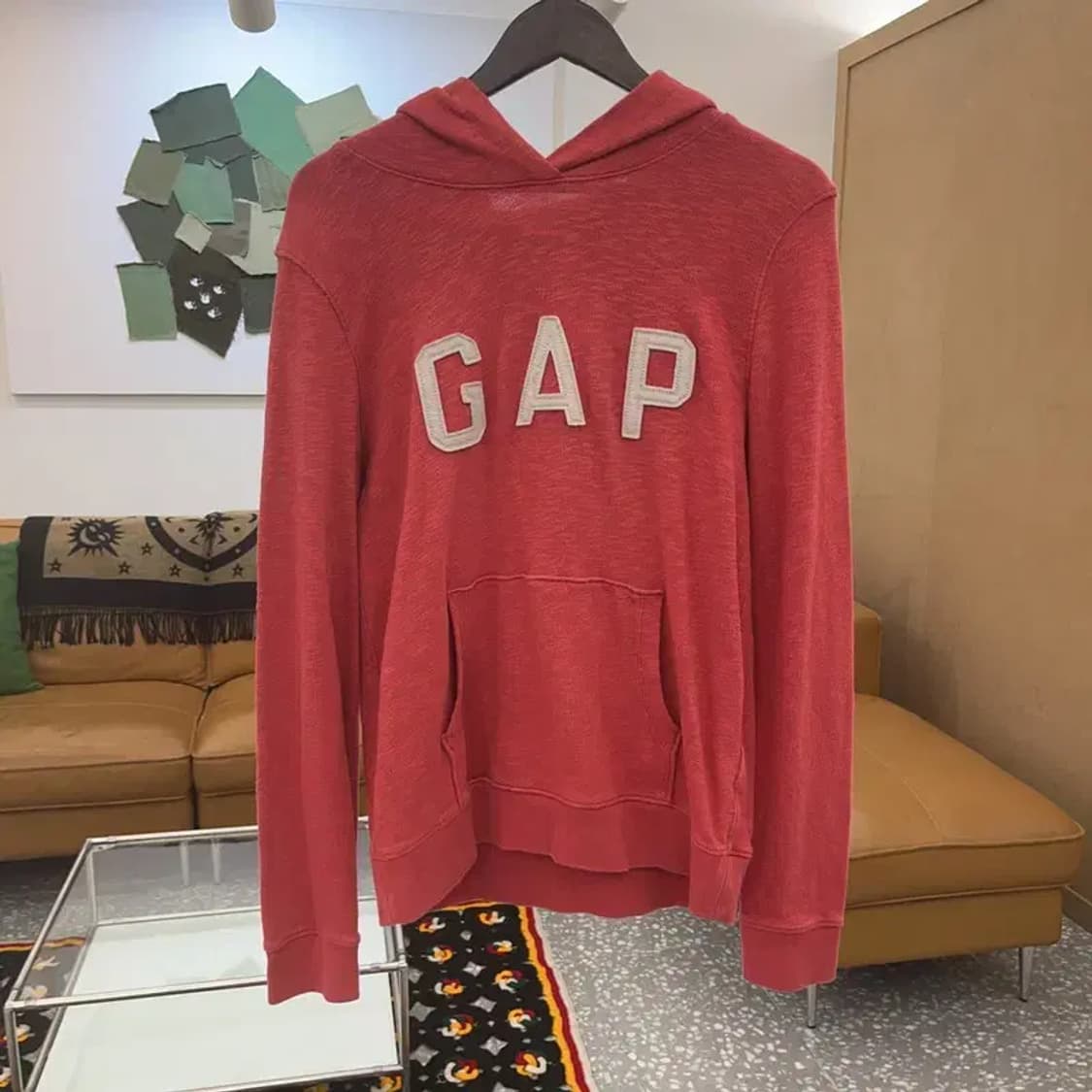 갭 00's 레트로 Y2K 코랄색감 후드티 L C06943 상품이미지3