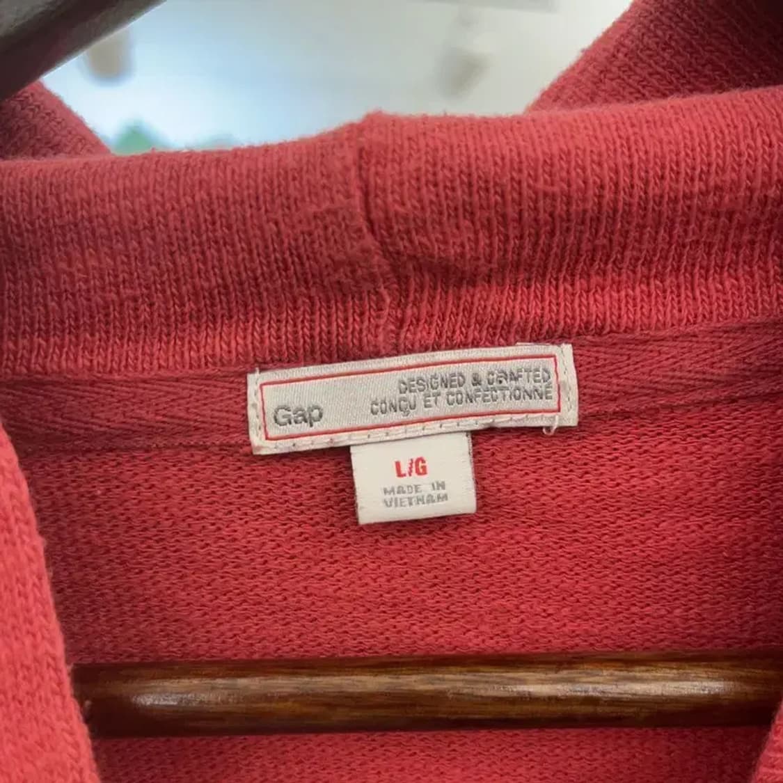 갭 00's 레트로 Y2K 코랄색감 후드티 L C06943 상품이미지5