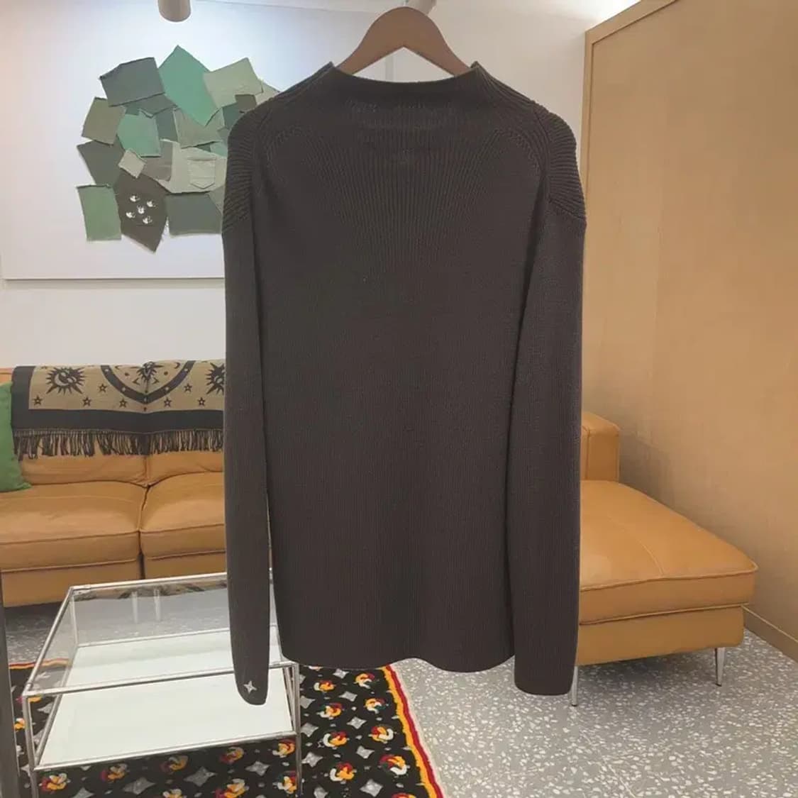 스톤아일랜드 캐주얼 폭닥 반집업 울 니트 105 C06940 상품이미지4