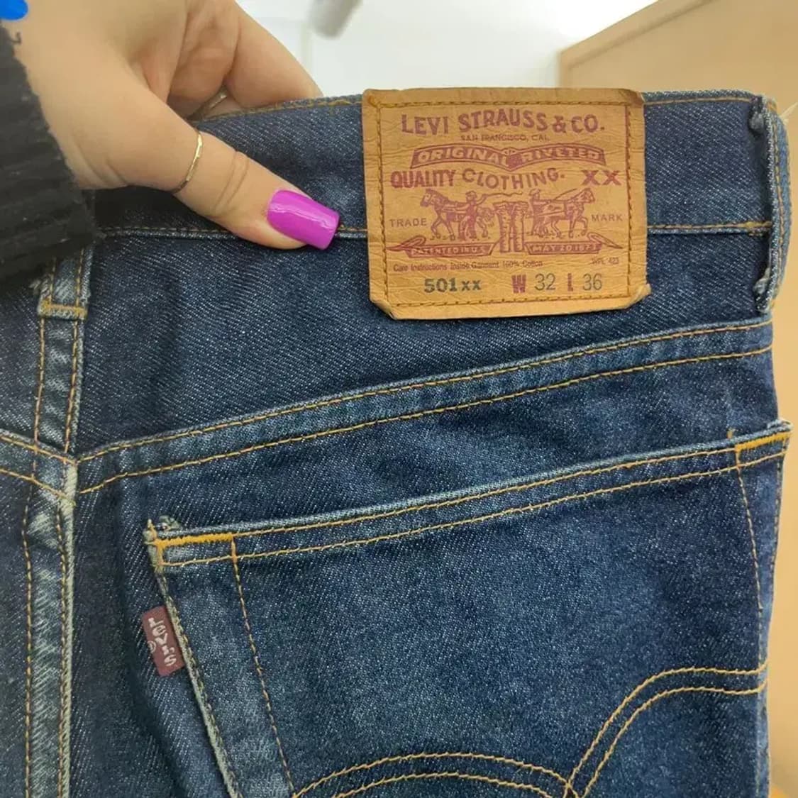 리바이스 501xx 올드스쿨 빈티지 데님팬츠 32인치 C06950 상품이미지5