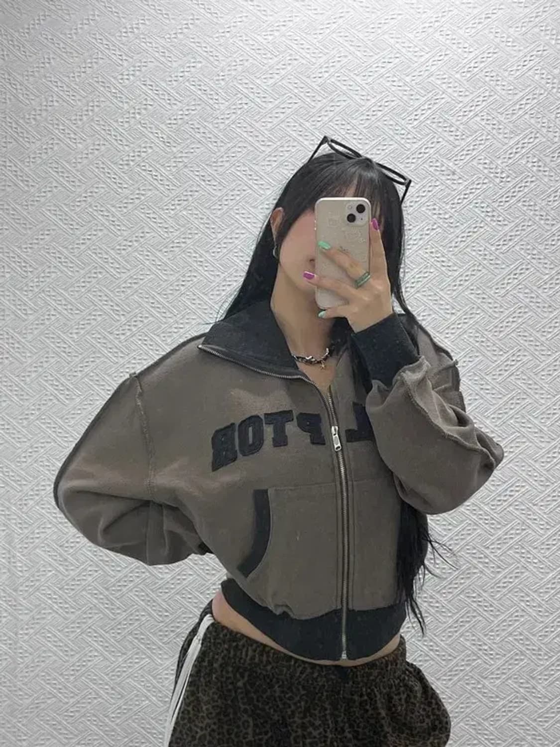 스컬프터 인사이드 아웃 그런지 집업 ONE SIZE C06934 상품이미지1