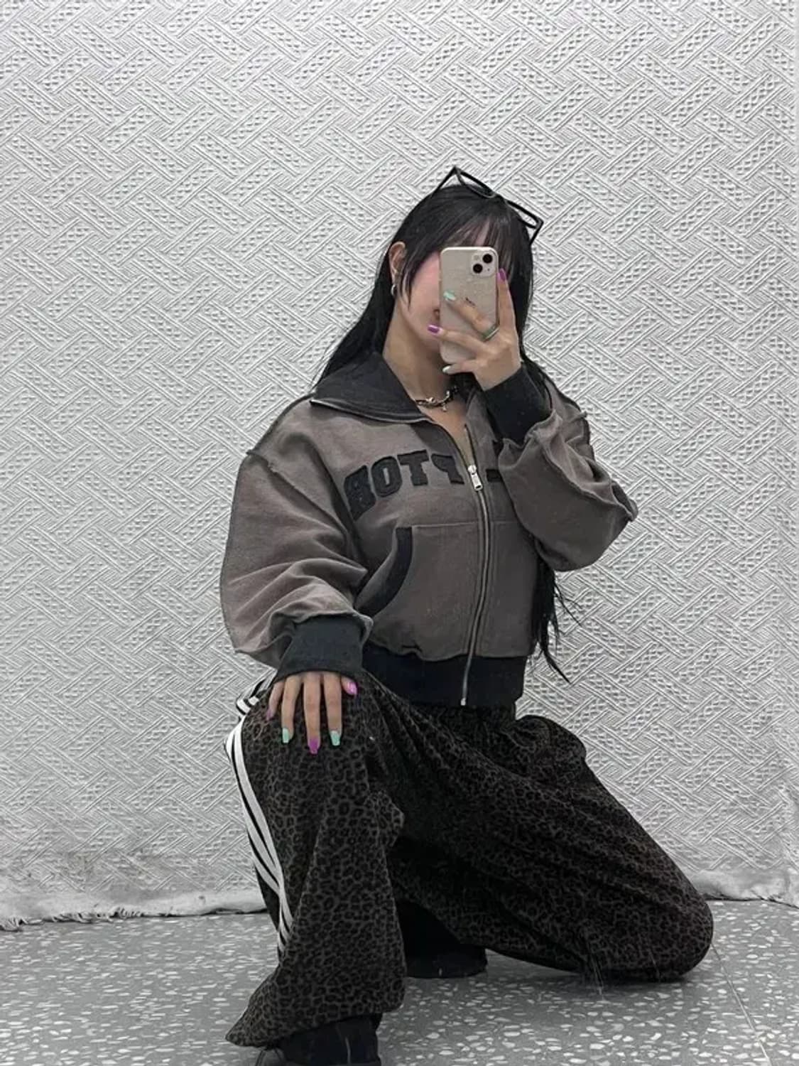 스컬프터 인사이드 아웃 그런지 집업 ONE SIZE C06934 상품이미지2