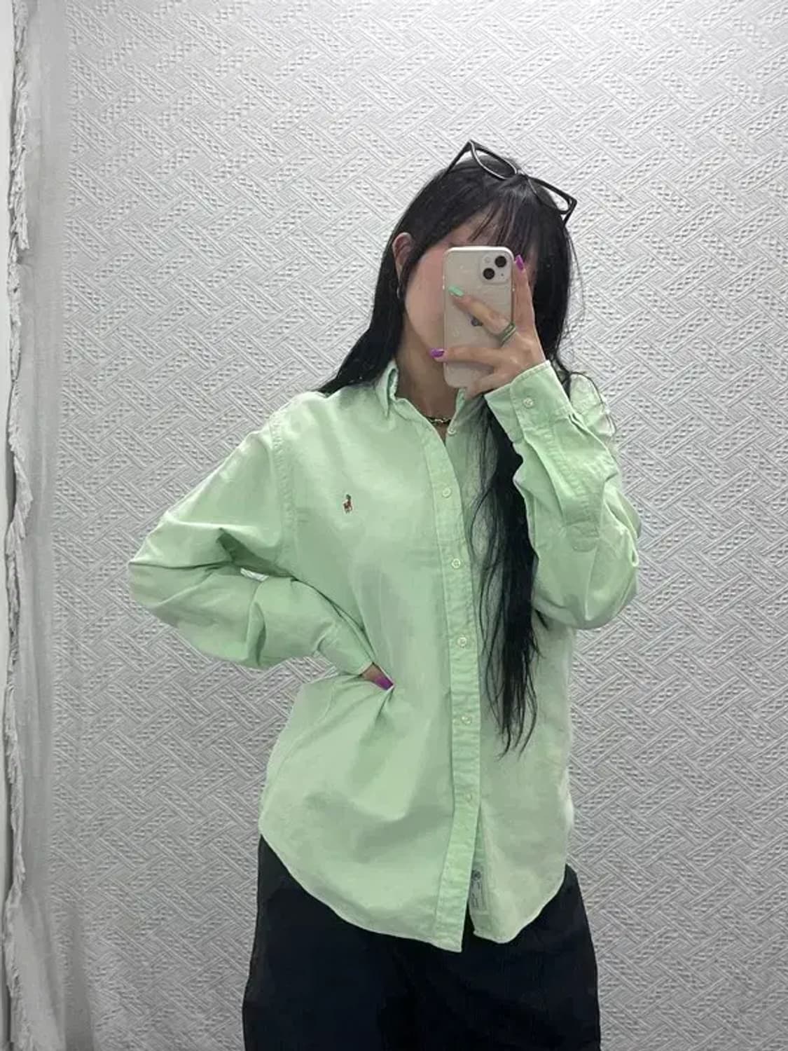 폴로 랄프로렌 피스타치오 그린 셔츠 L C06945 상품이미지1