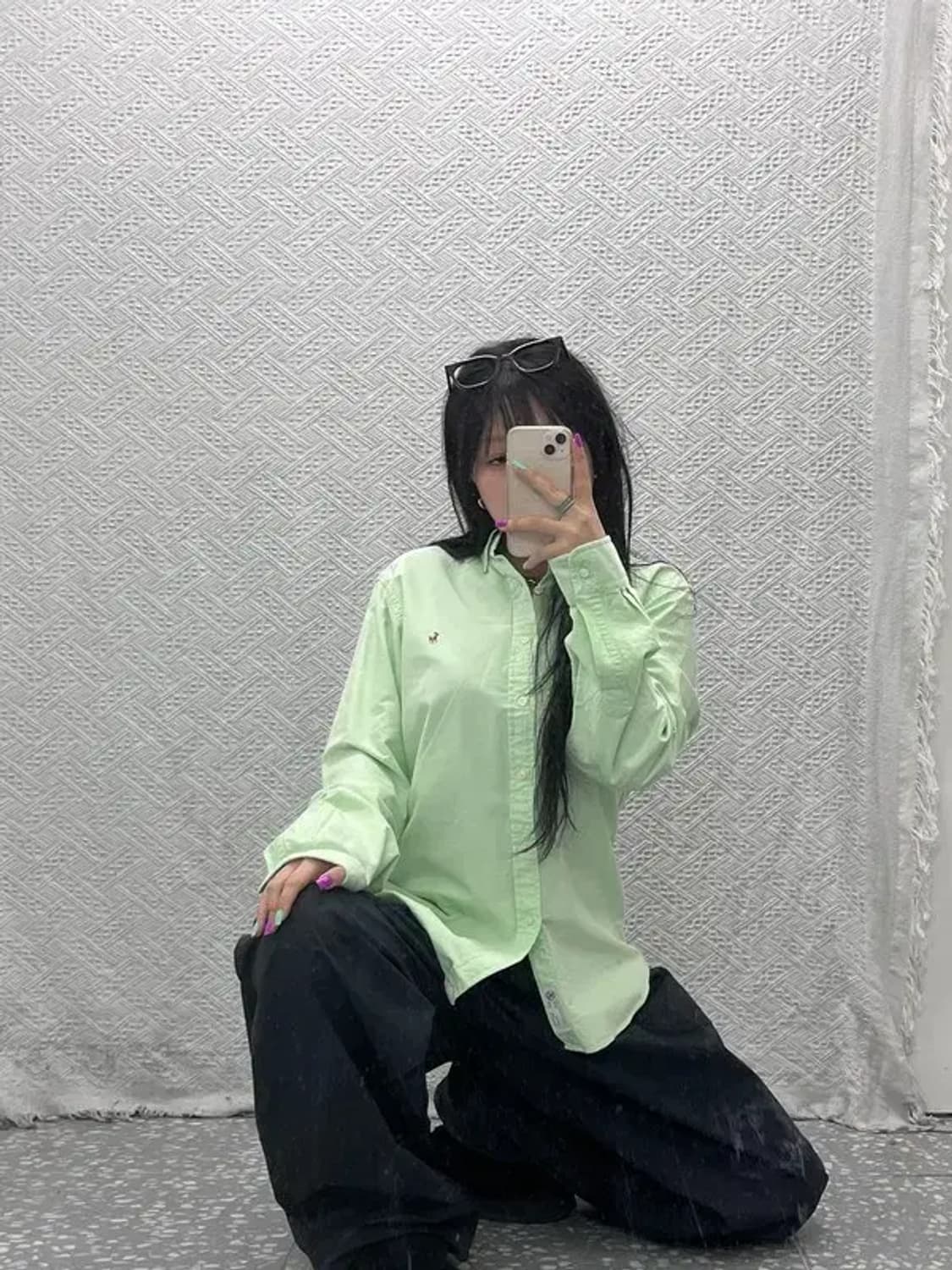 폴로 랄프로렌 피스타치오 그린 셔츠 L C06945 상품이미지2