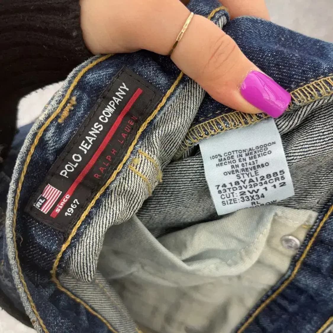 폴로 랄프로렌 베이직 빈티지 데님팬츠 34인치 C06954 상품이미지6
