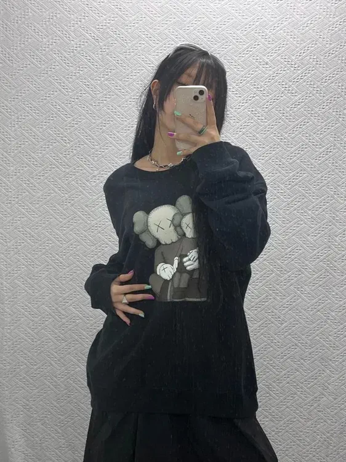 유니클로 X 카우스 스웻셔츠 맨투맨 XXL C06958 상품이미지2