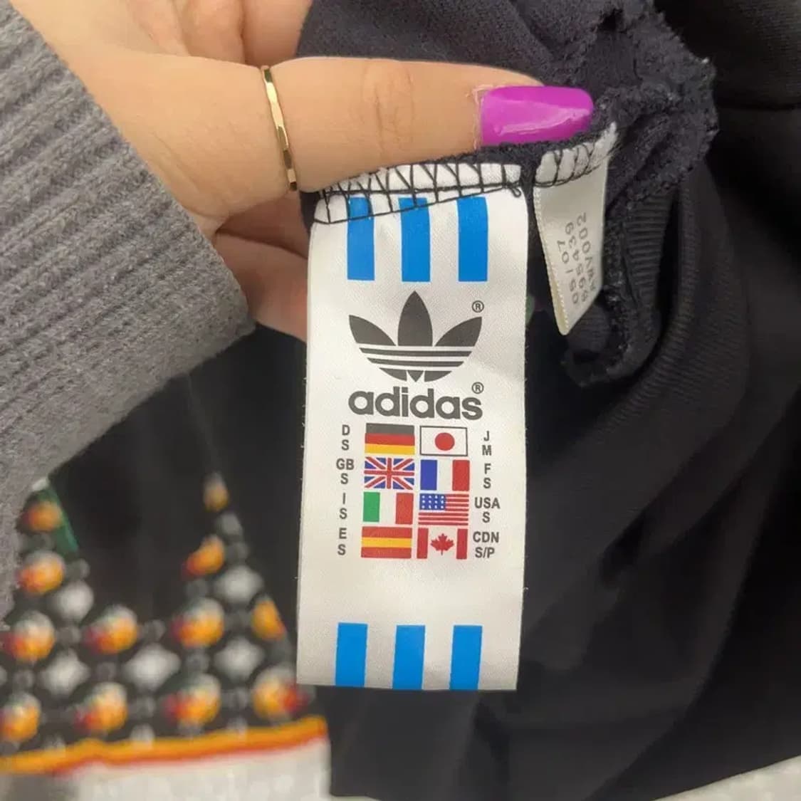 아디다스 흑탭 스펠아웃 레게 트랙탑 져지 집업 S C06960 상품이미지6