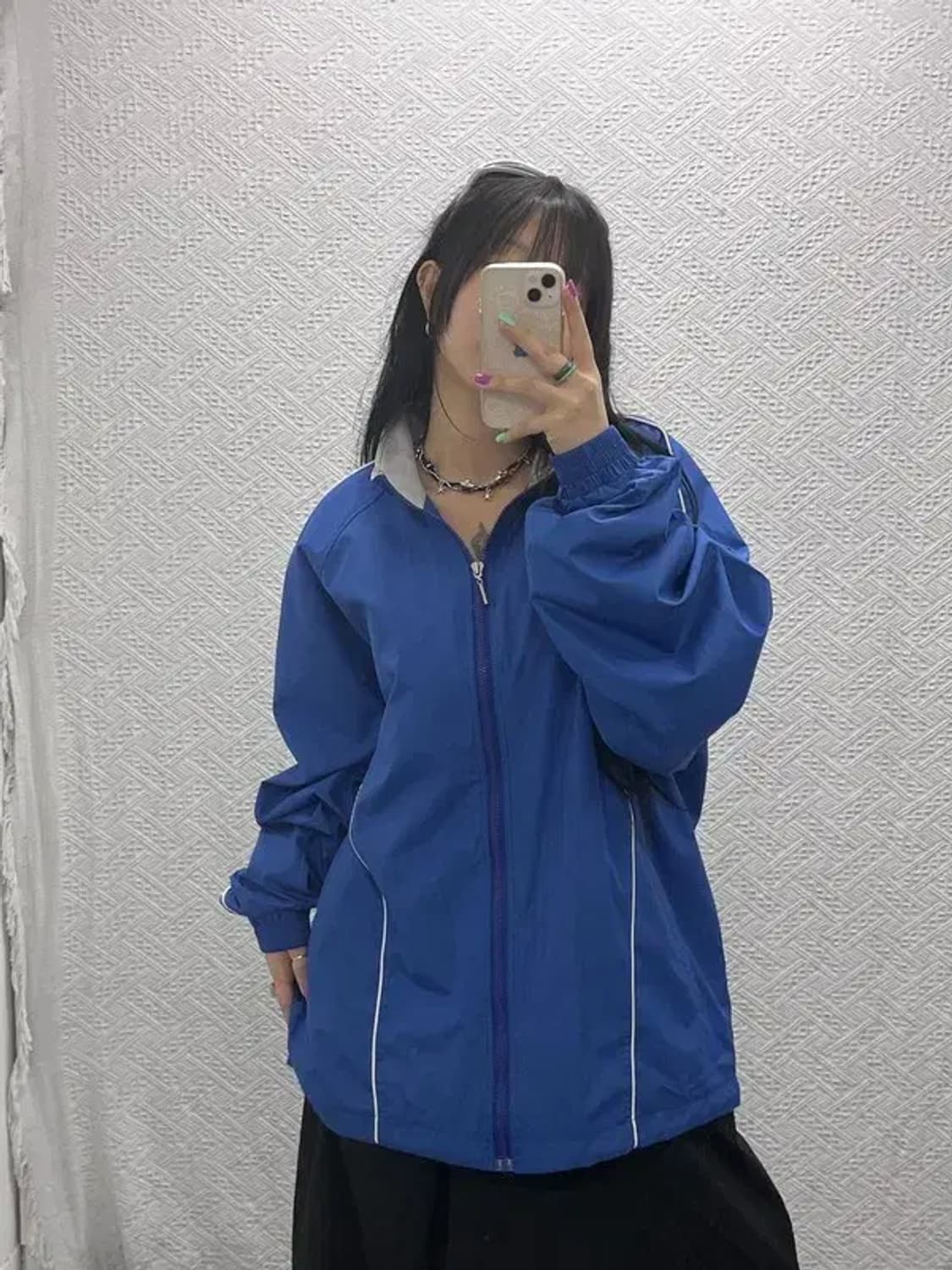 리복 올드스쿨 오버핏 바람막이 자켓 110 C06963 상품이미지1