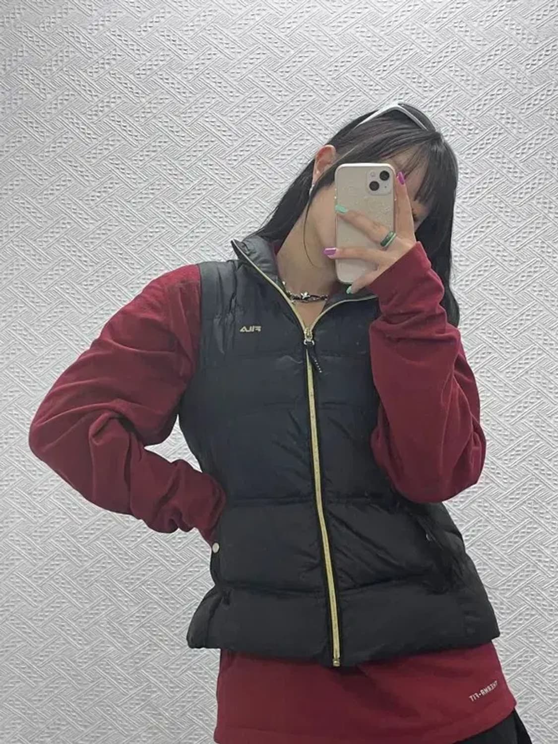 필라 검골 오리털 덕다운 패딩 조끼 95 C06974 상품이미지1