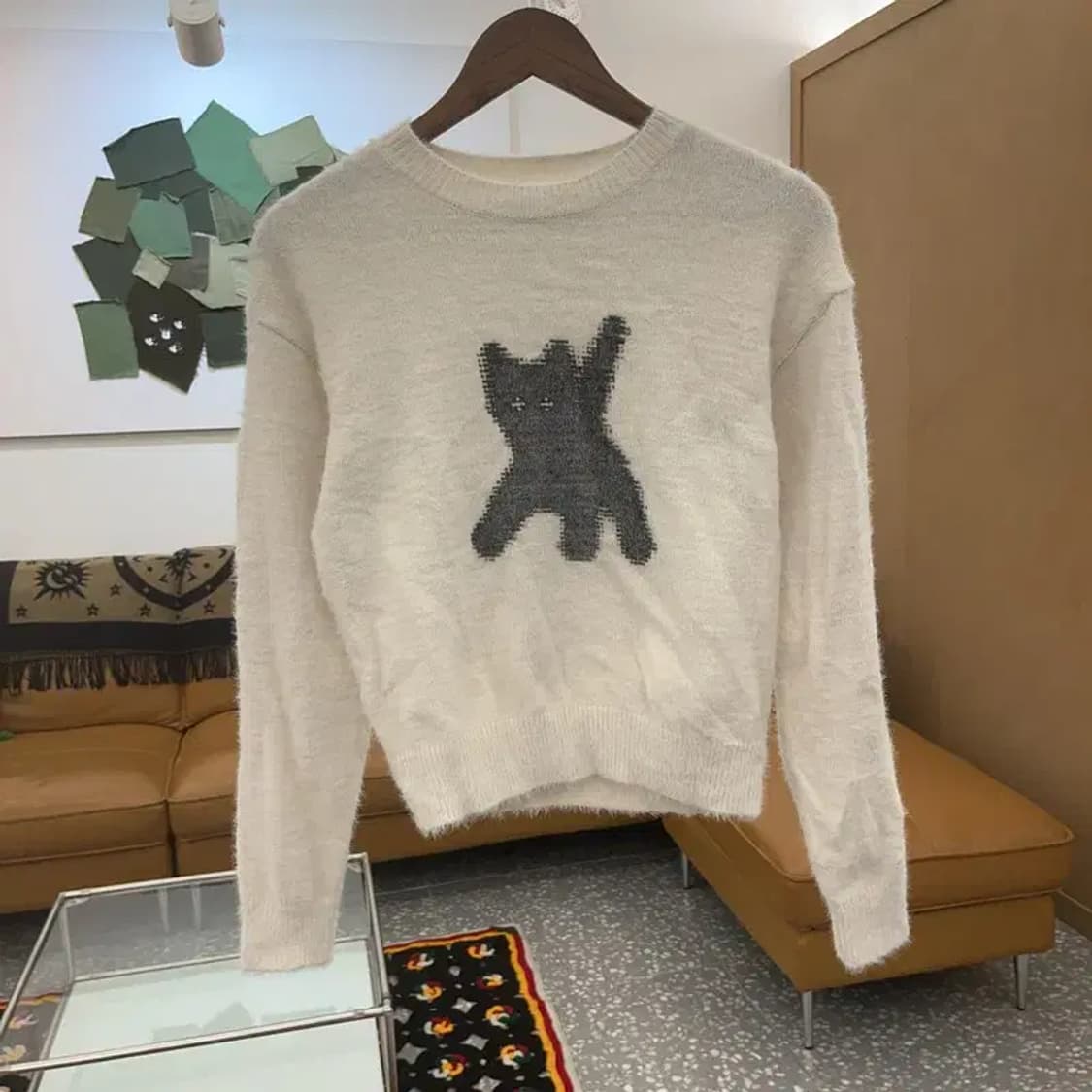 에이이에이이 AEAE 플래쉬드 앙고라 울 니트 스웨터 90 C06983 상품이미지3