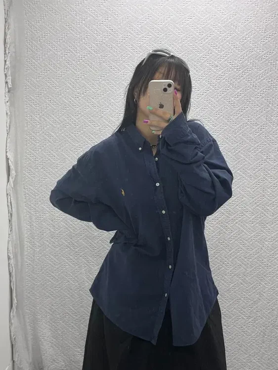 폴로 랄프로렌 신형 자수로고 슬림핏 오버사이즈 셔츠 XXL C06986 상품이미지1