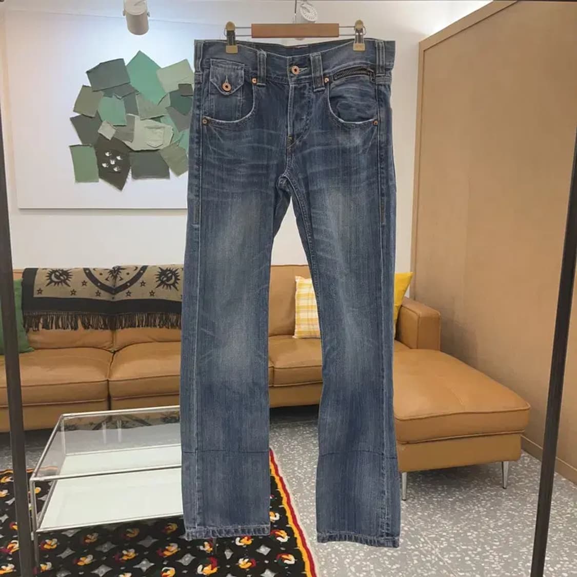 리바이스 522 슬림 스트레이트 데님 청바지 30인치 C06994 상품이미지3