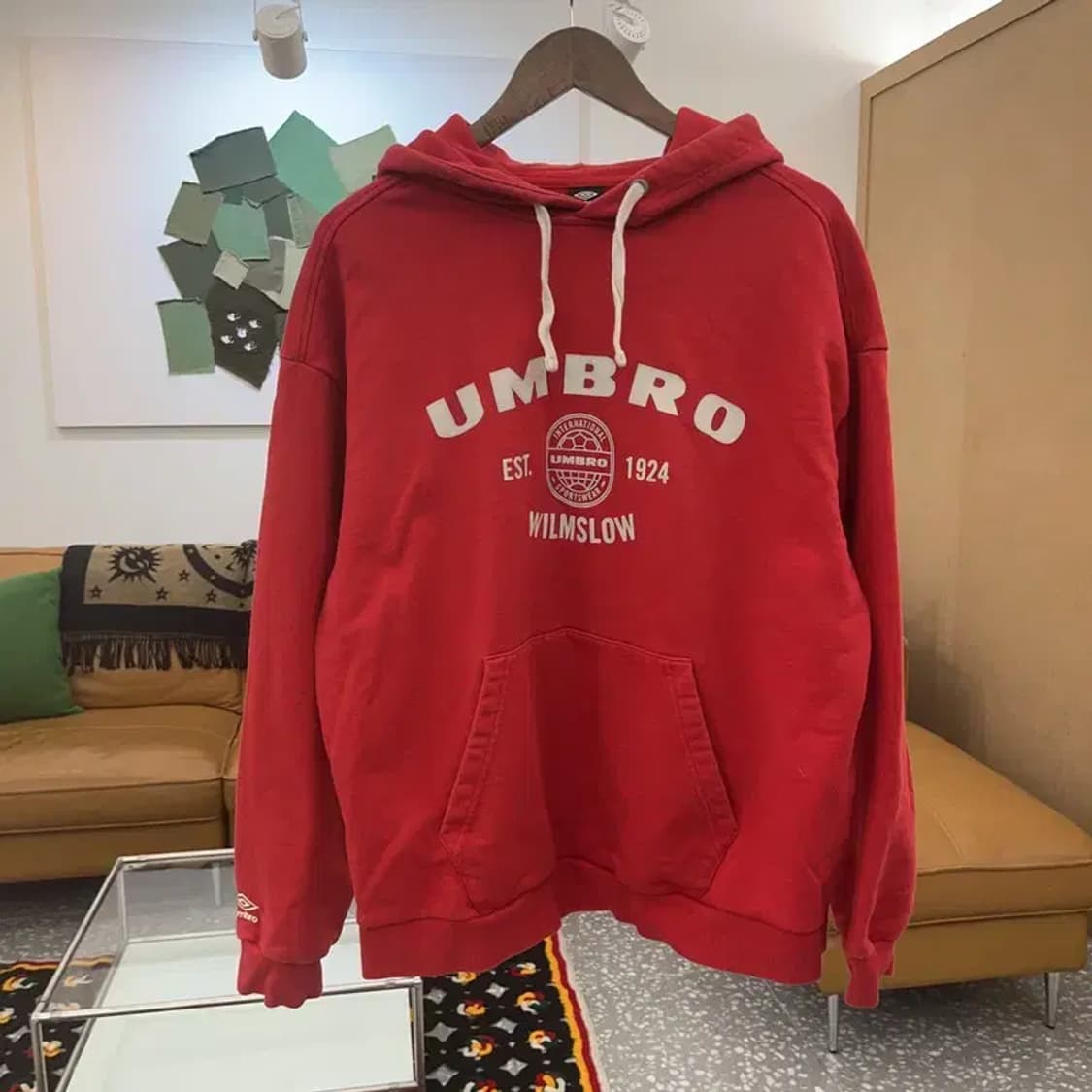 엄브로 캐주얼 빅로고 후드티 100 C06968 상품이미지3