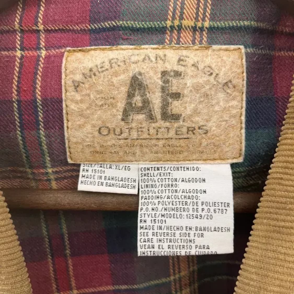 아메리칸이글 아웃피터스 올드스쿨 헌팅 자켓 110 C06976 상품이미지5