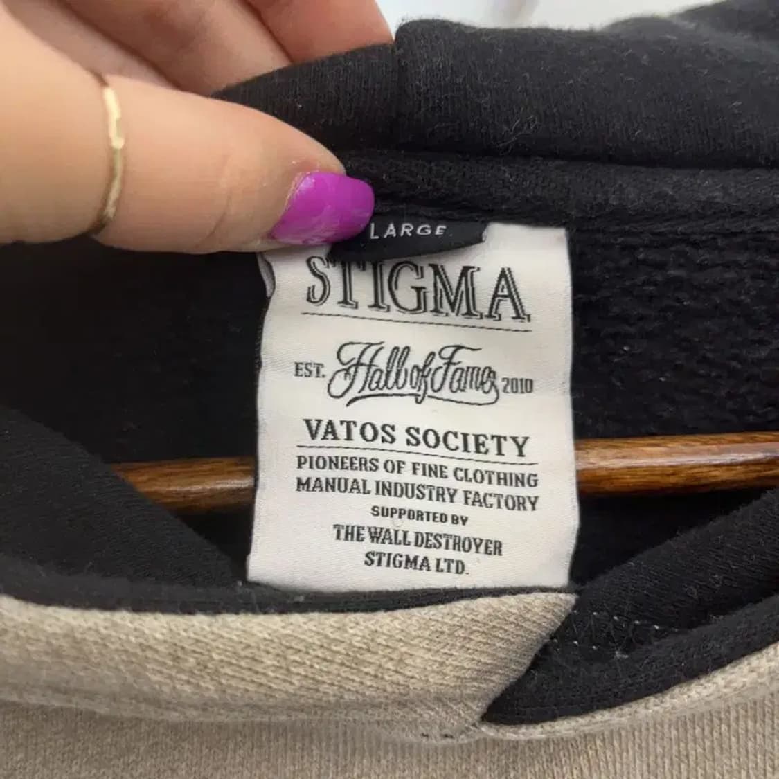 스티그마 오버사이즈 헤비 스웻 후드티 L C06985 상품이미지5