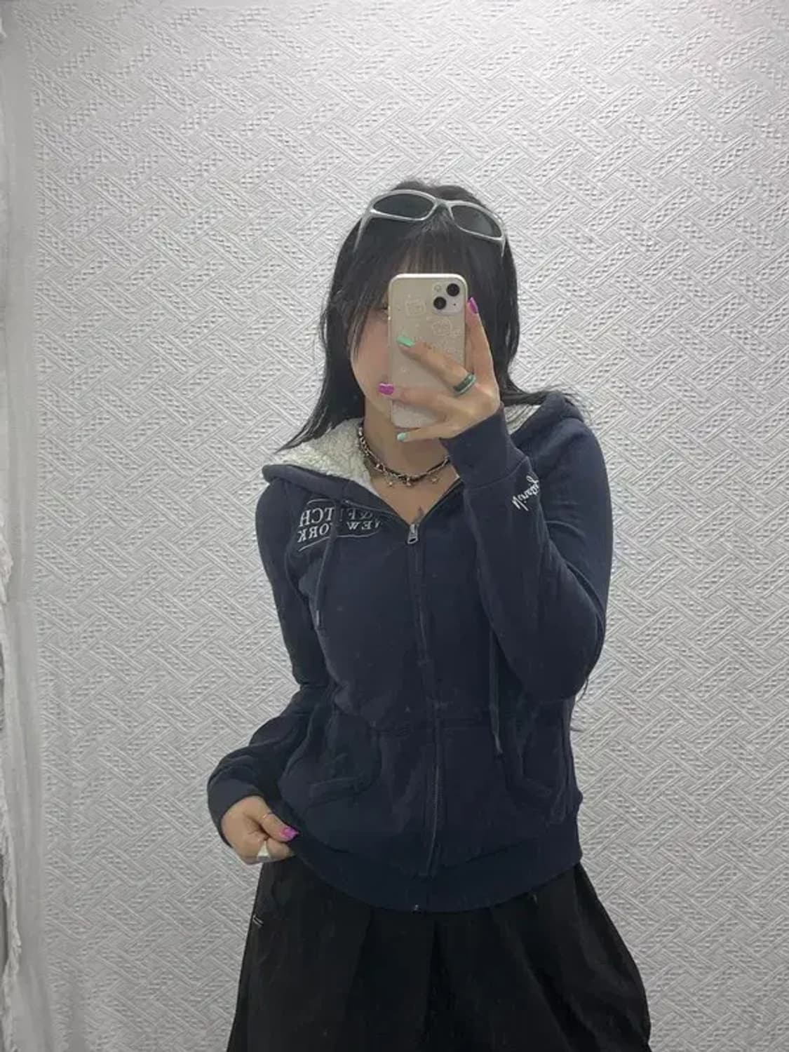 아베크롬비 Y2K 빈티지 양털 후드집업 M C06984 상품이미지1