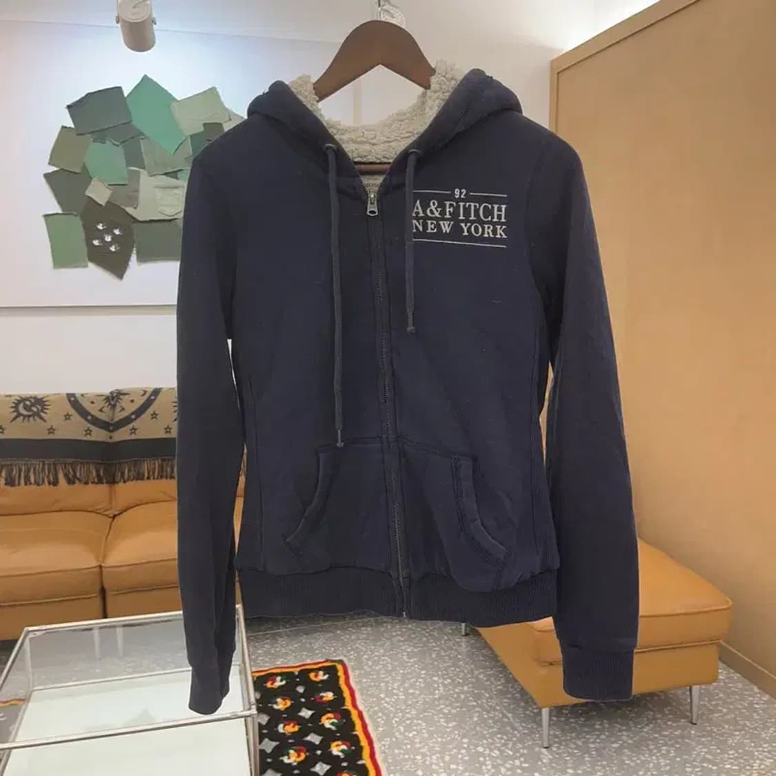 아베크롬비 Y2K 빈티지 양털 후드집업 M C06984 상품이미지3