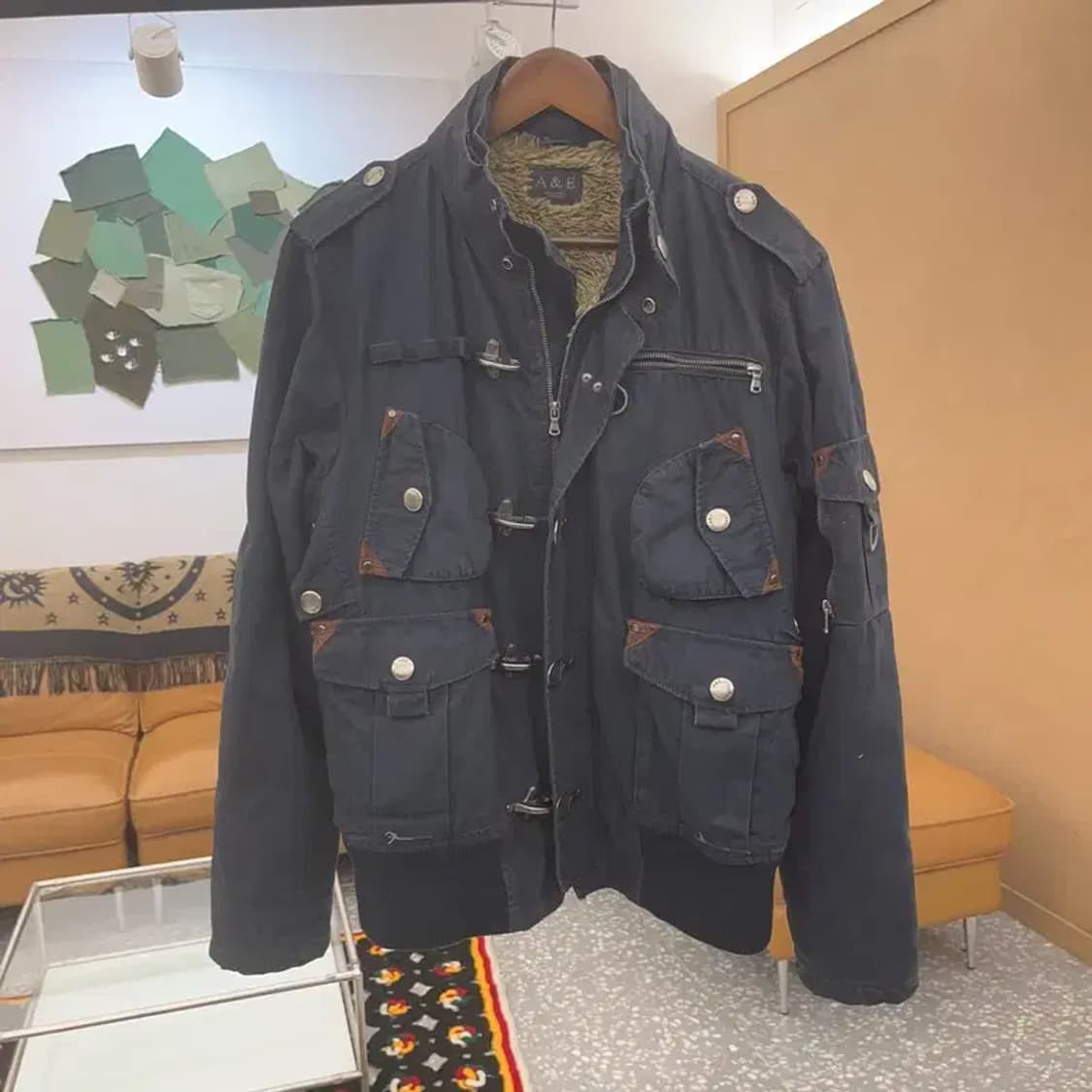 아메리칸이글 밀리터리 트러커 양털 자켓 L C07001 상품이미지3