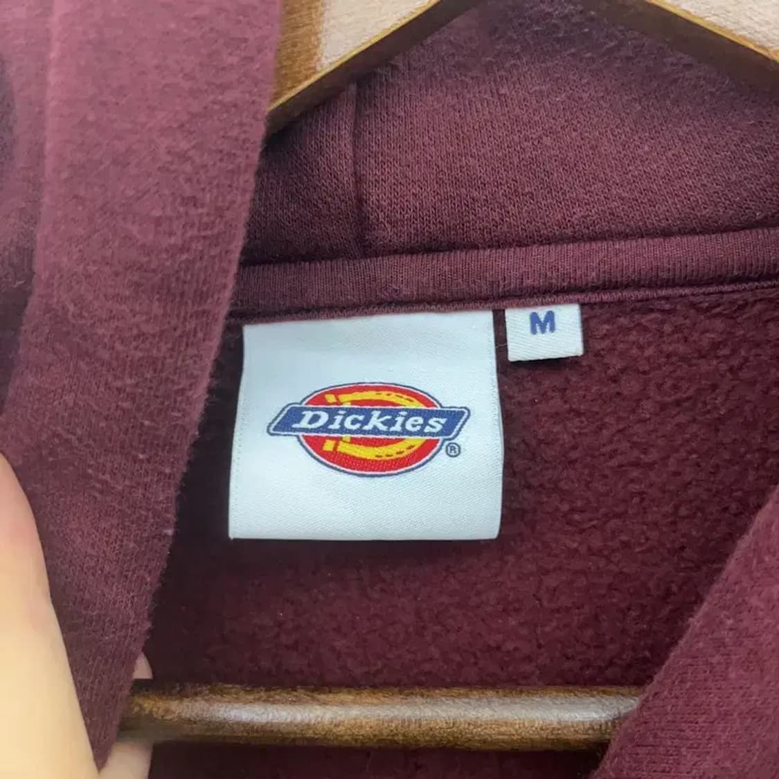 디키즈 올드스쿨 컨트리룩 버건디 후드티 M C07009 상품이미지5