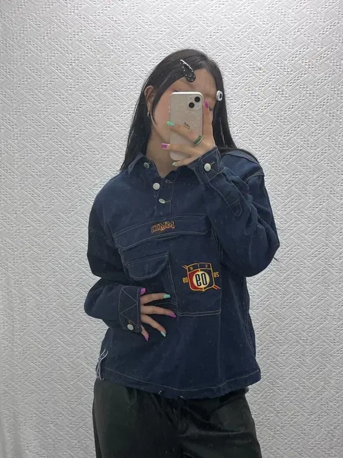 로맨틱크라운 올드스쿨 키치 패치 코튼 아노락 M C07017 상품이미지2