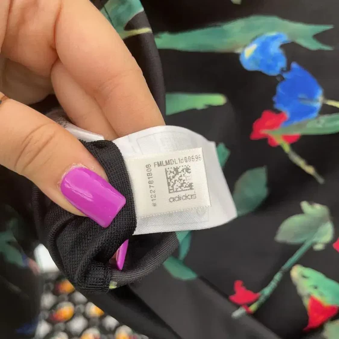 아디다스 키치무드 플라워 프린팅 크롭 져지 집업 XS C07019 상품이미지7