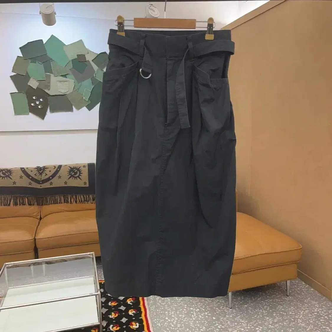 유니클로 U 핀턱 벨티드 페그 스커트 64 C07036 상품이미지3