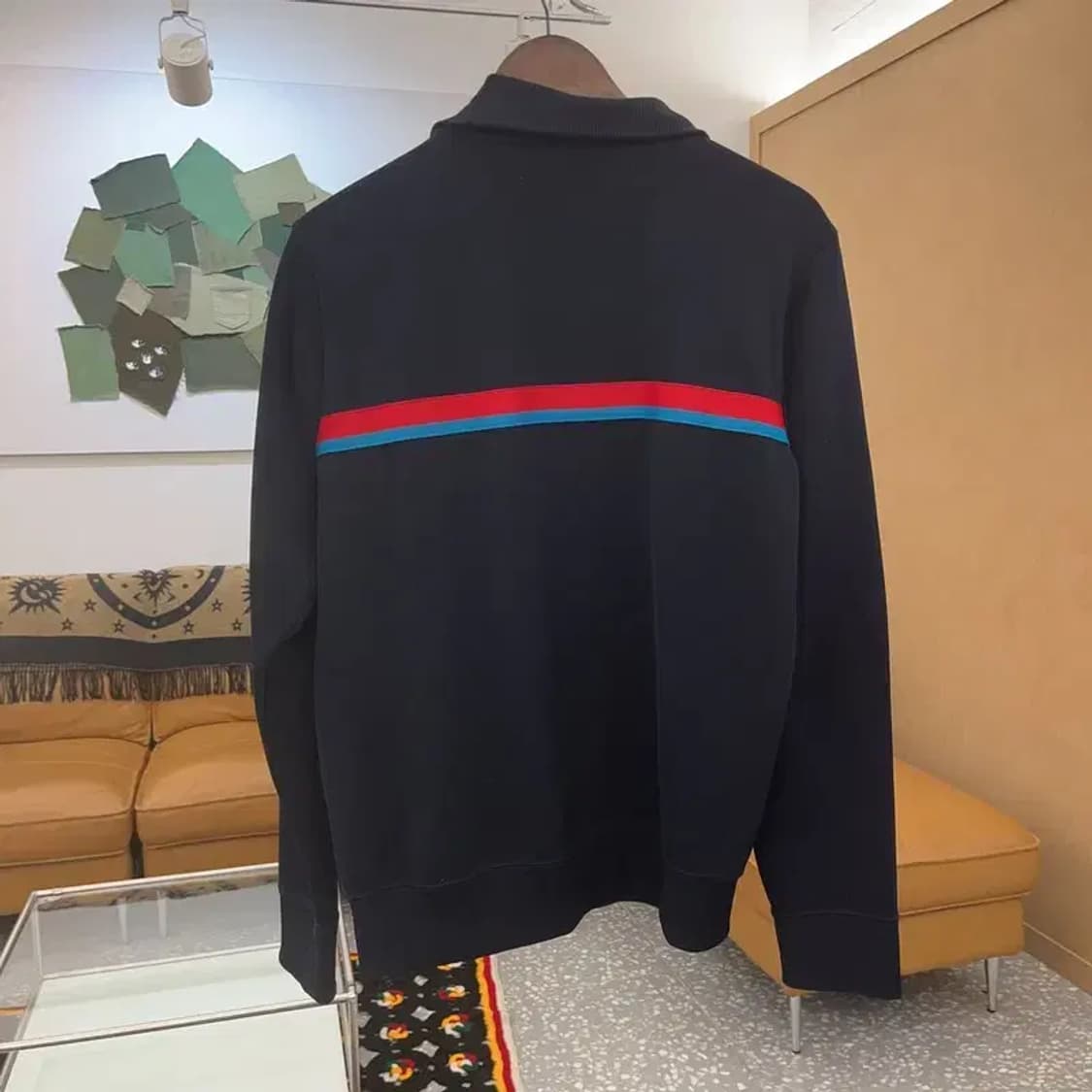 오니츠카 타이거 올드스쿨 배색 라인 져지 집업 100 C06999 상품이미지4