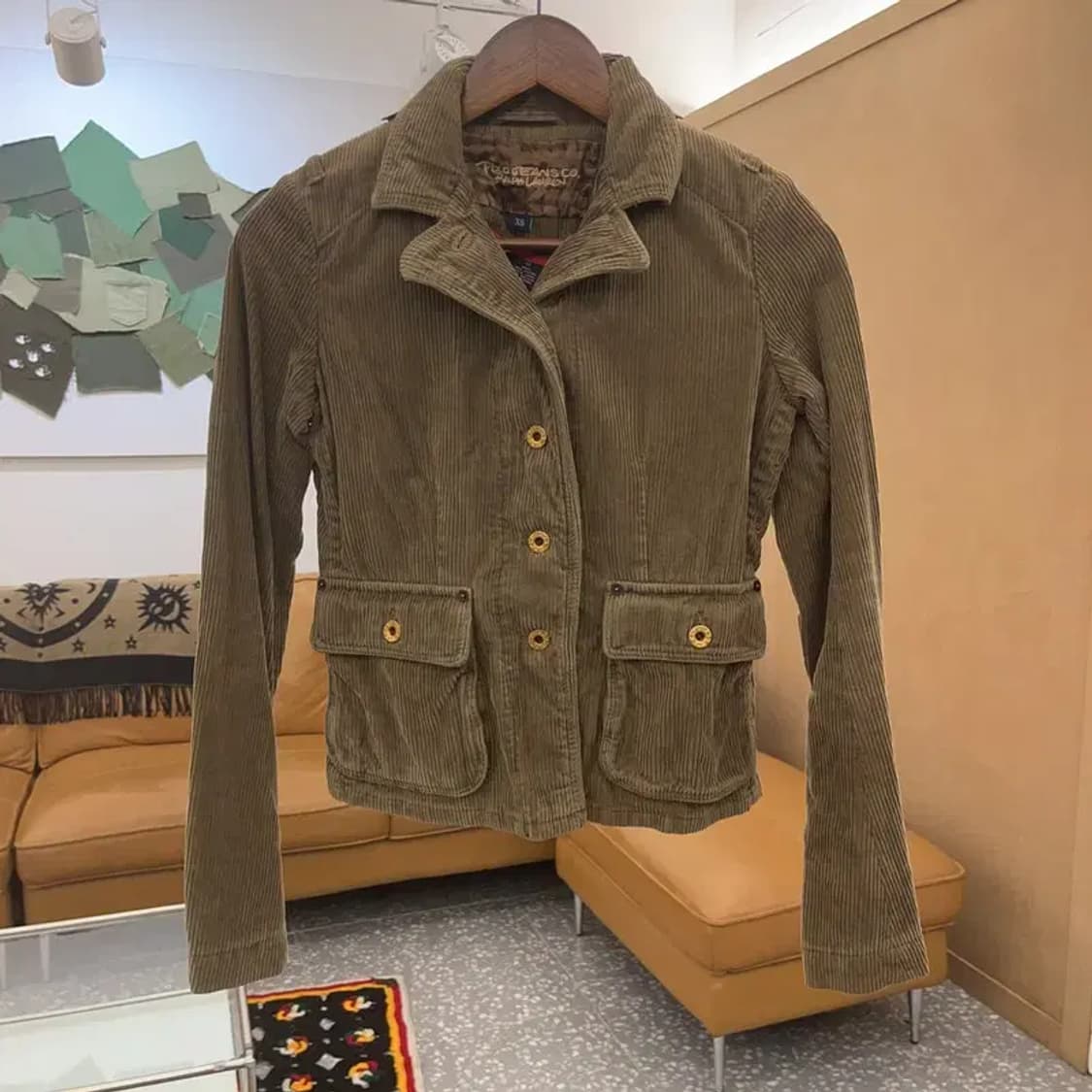 폴로 랄프로렌 코듀로이 골덴 워크 자켓 XS C07023 상품이미지2