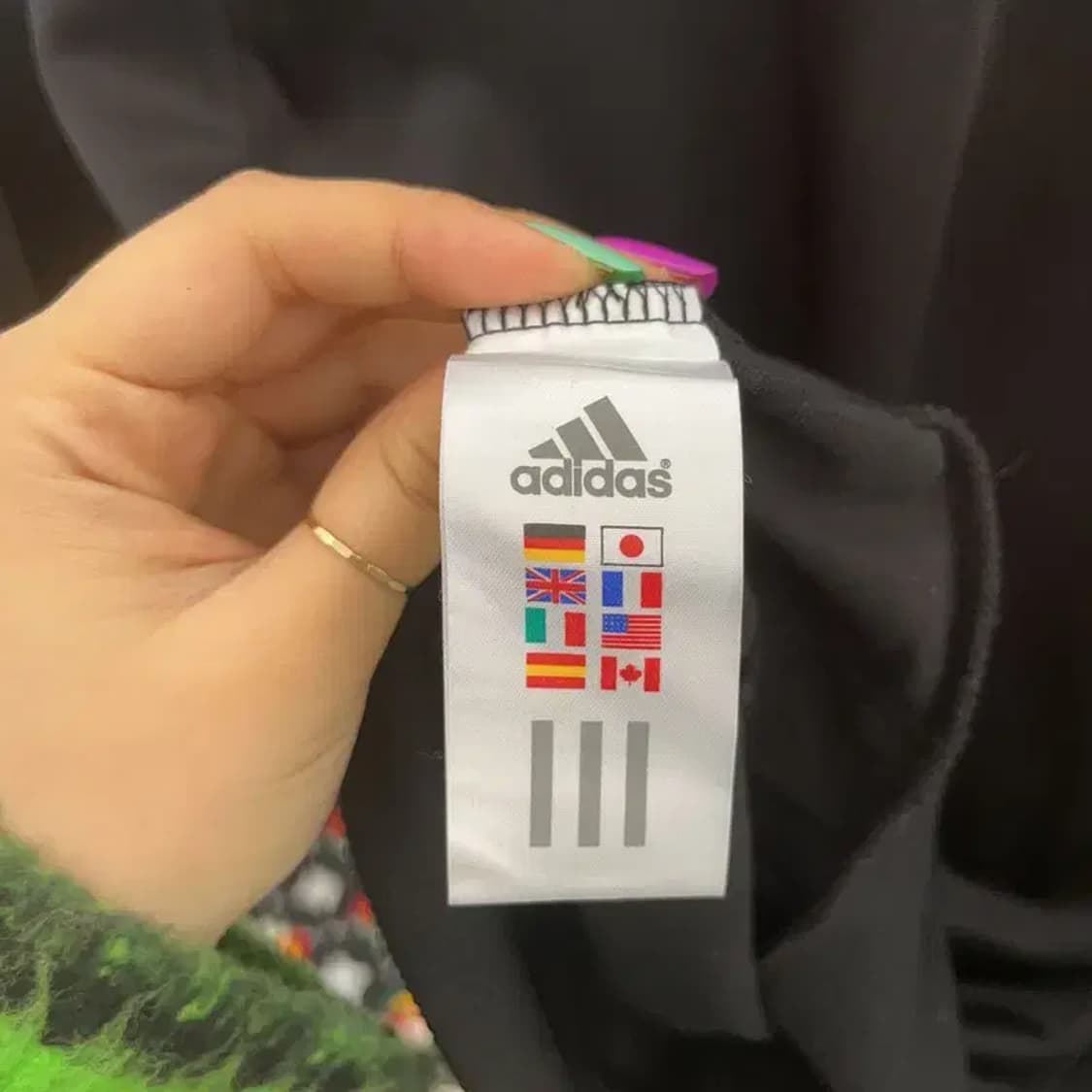 아디다스 Y2K 레트로 큐빅로고 져지 집업 100 C07003 상품이미지6