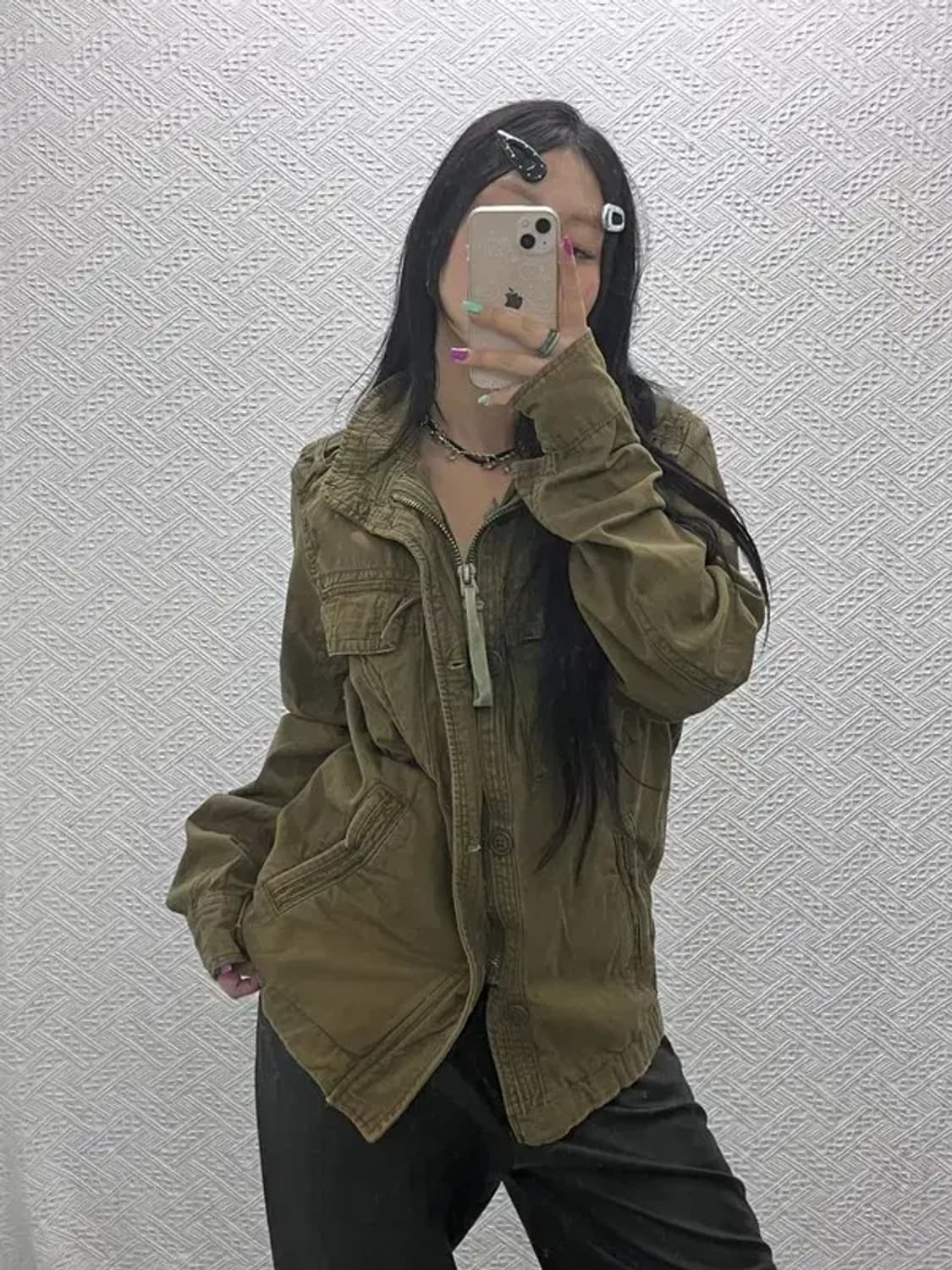 아베크롬비 밀리터리 멀티 포켓 야상 자켓 S C07005 상품이미지1