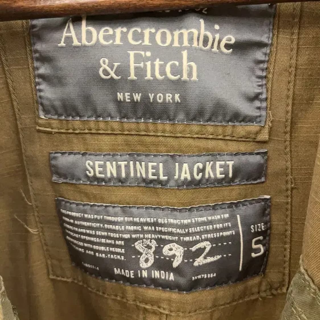 아베크롬비 밀리터리 멀티 포켓 야상 자켓 S C07005 상품이미지5